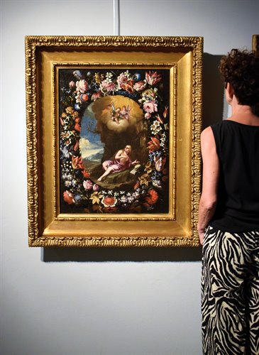 Maria Maddalena in una Ghirlanda di fiori